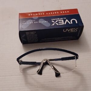 4/$40 New Uvex Safety Eyewear with Blue Frame